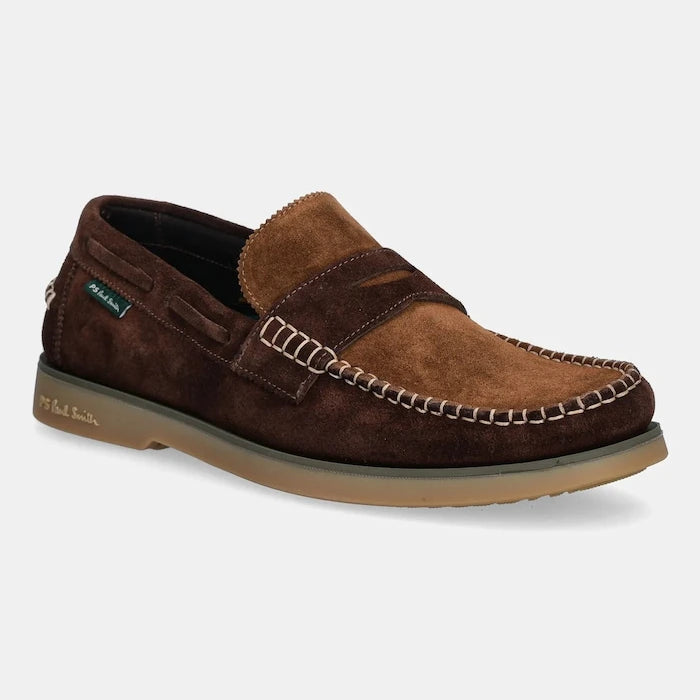 Велурени мокасини PS Paul Smith Tristain