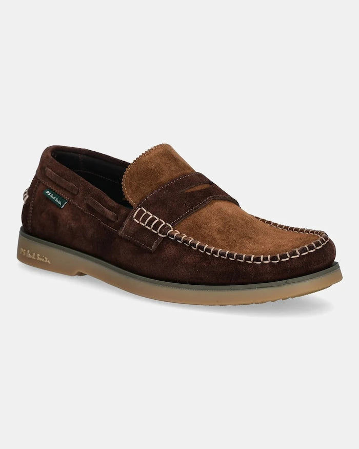 Велурени мокасини PS Paul Smith Tristain