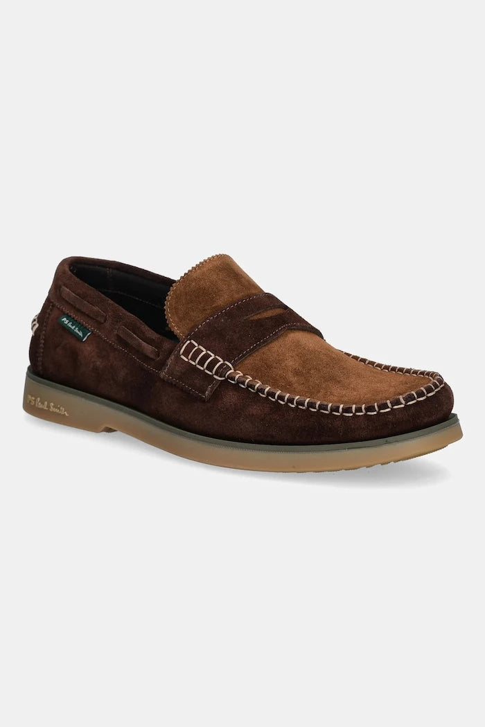 Велурени мокасини PS Paul Smith Tristain