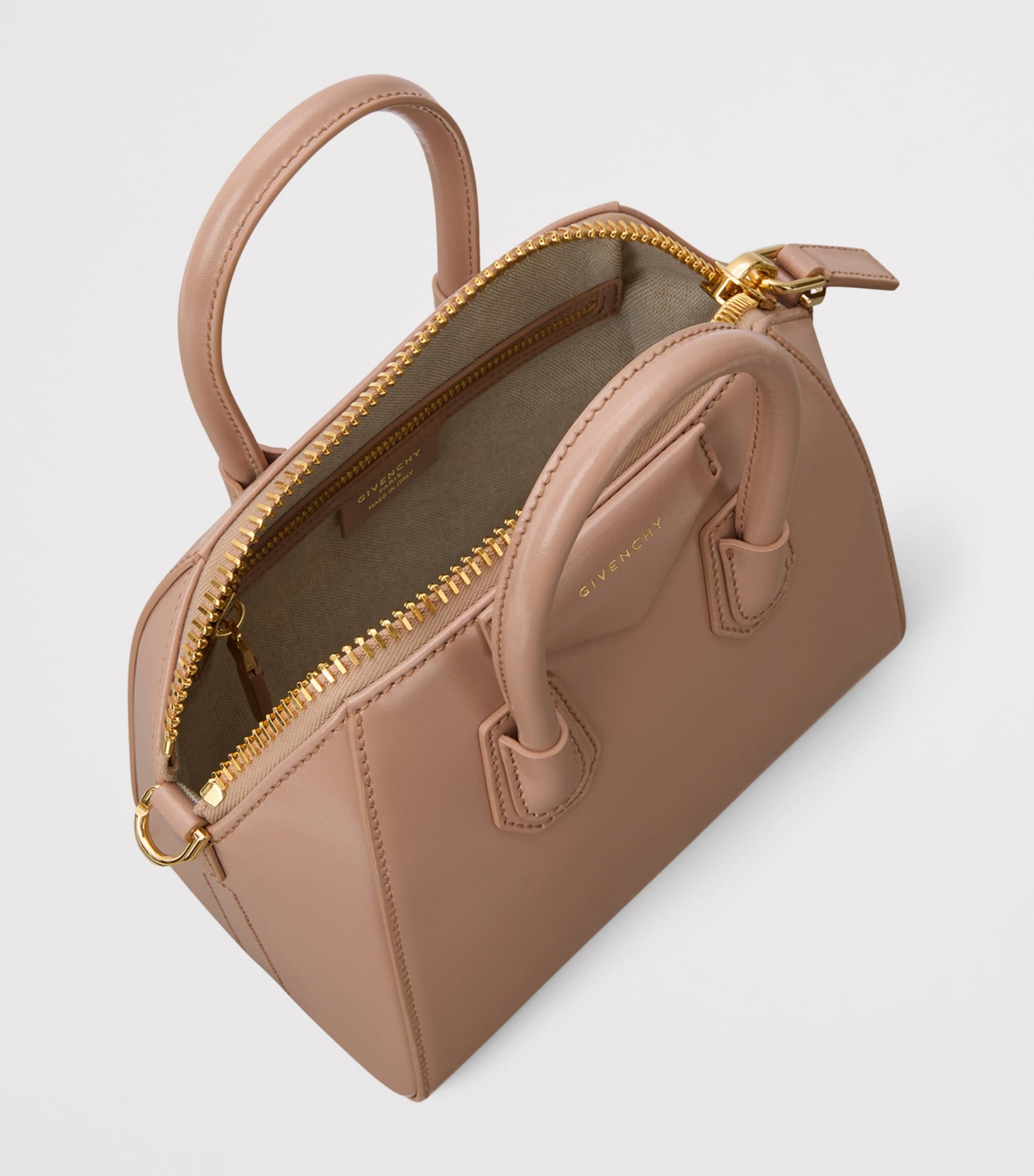 Mini Leather Antigona Top-Handle Bag