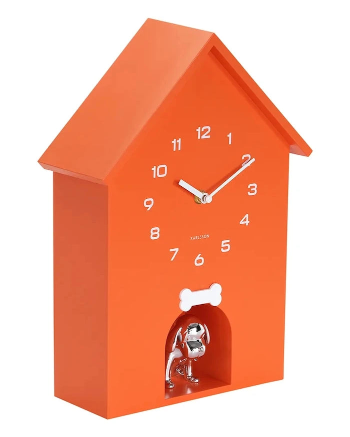 Karlsson Dog House Sesli Duvar Saati 36,5 x 26,5 cm