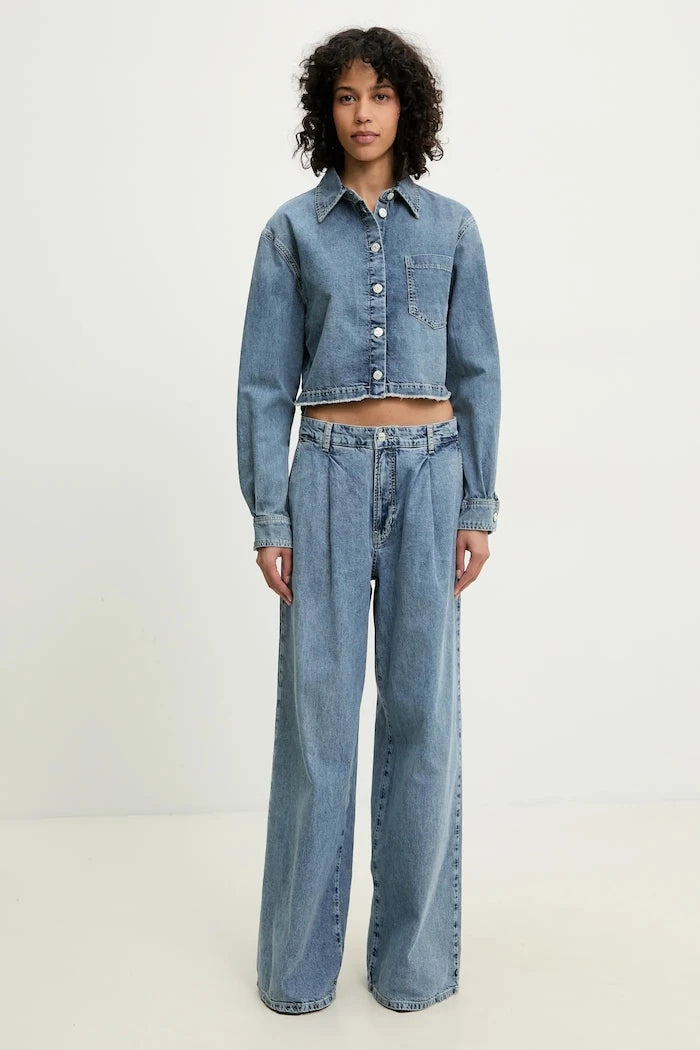 Памучна риза Moschino Jeans