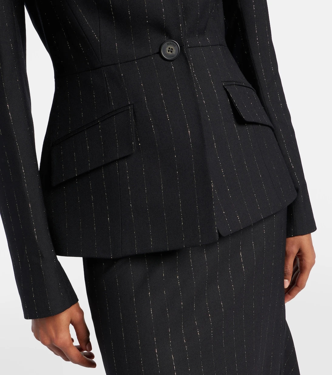 Erdem - Pinstripe wool blazer