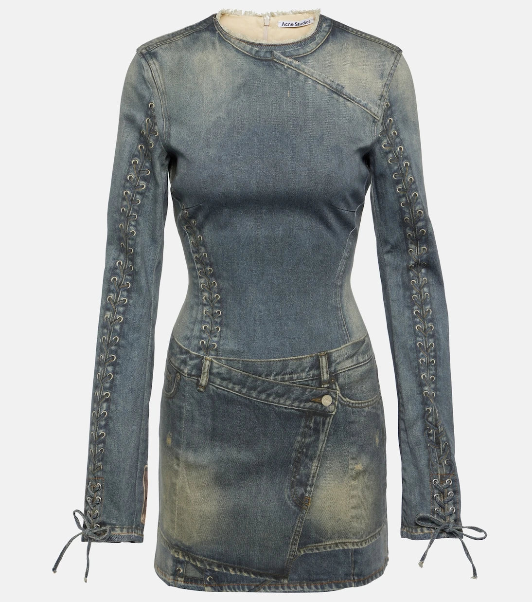 Acne Studios - Printed cotton-blend minidress