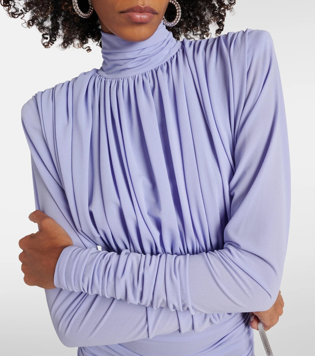 Alex Perry - Ruched crêpe jersey midi dress
