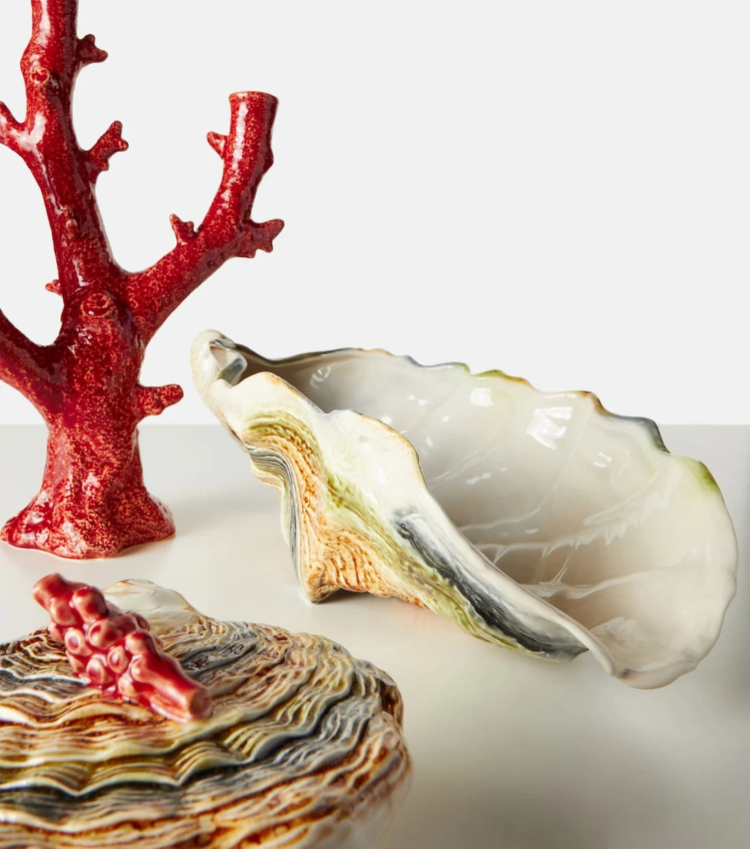 Bordallo Pinheiro - Oyster earthenware centerpiece