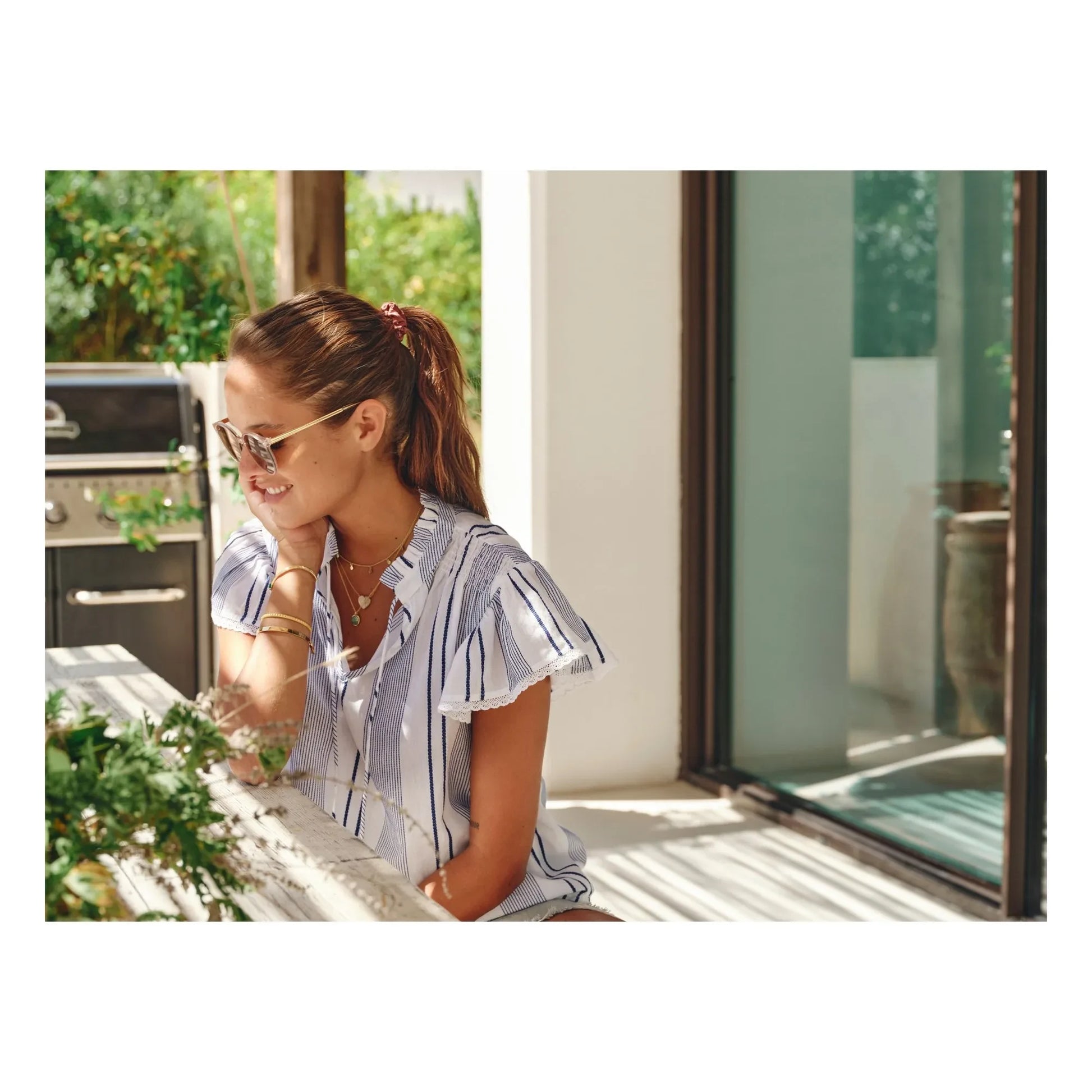 M.A.B.E. - Eleni blouse | Blue