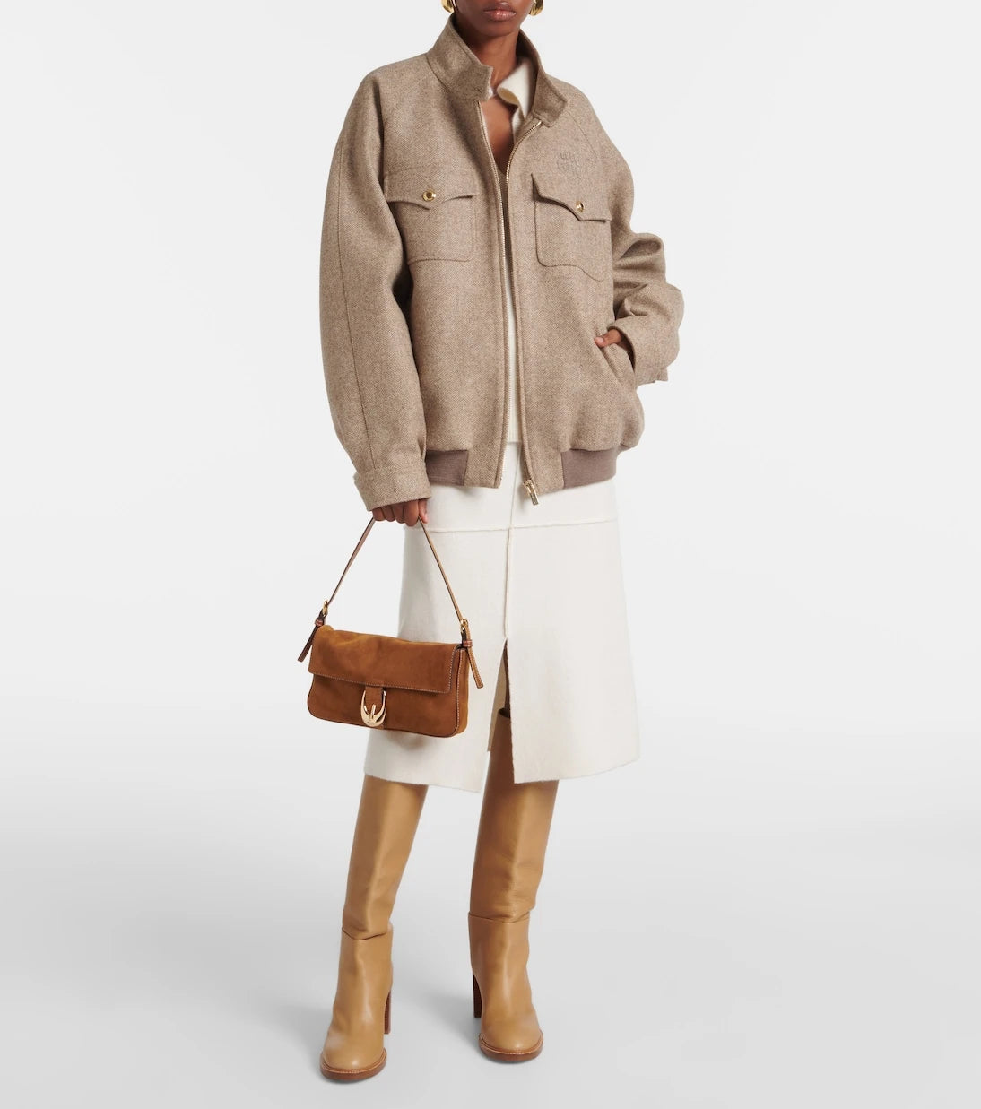 Staud - Harlow suede shoulder bag