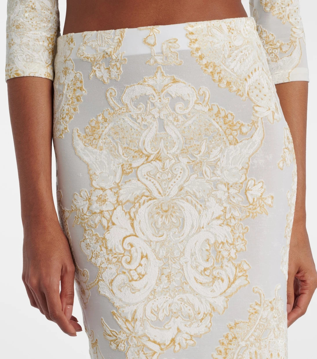 Roberto Cavalli - Desenli midi etek