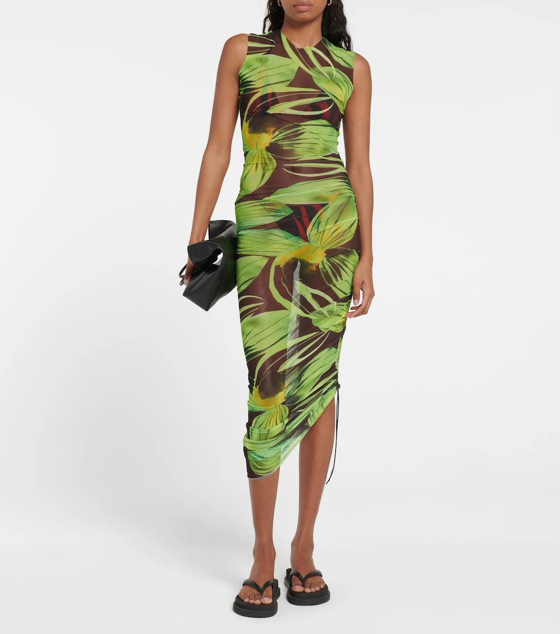 Louisa Ballou - Heatwave printed mesh midi dress
