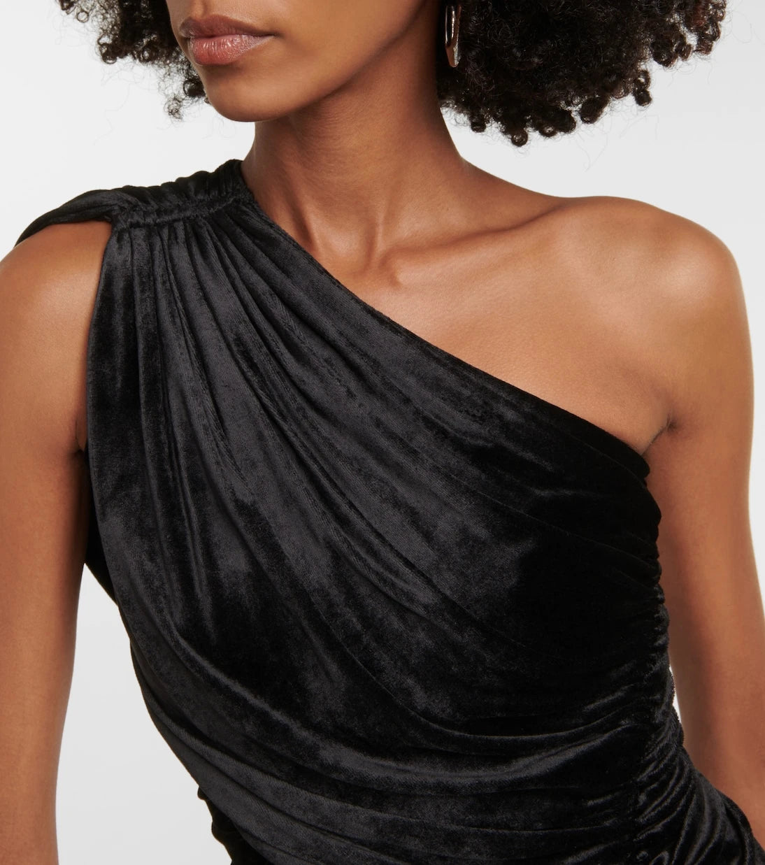 Rick Owens - Lilies Amira one-shoulder velvet top