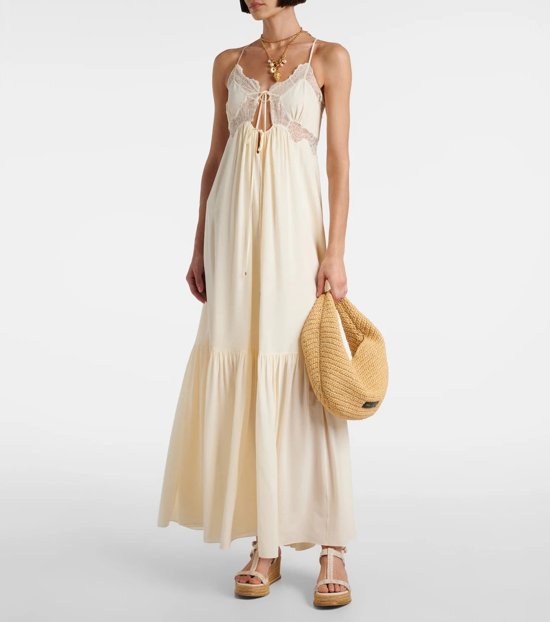 Jimmy Choo - Theia 100 leather espadrille wedges