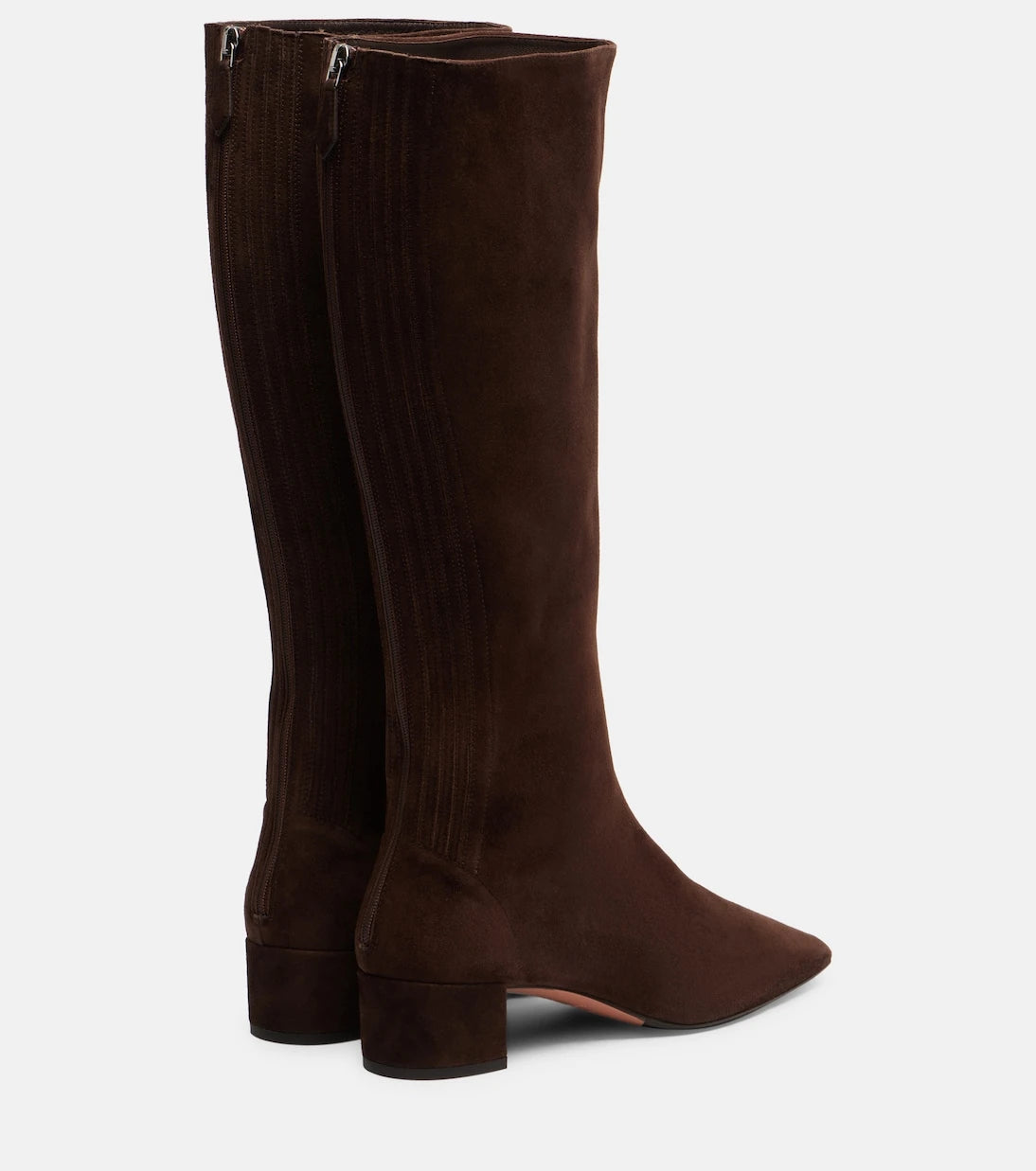 Aquazzura - Saint Honore 35 suede knee-high boots