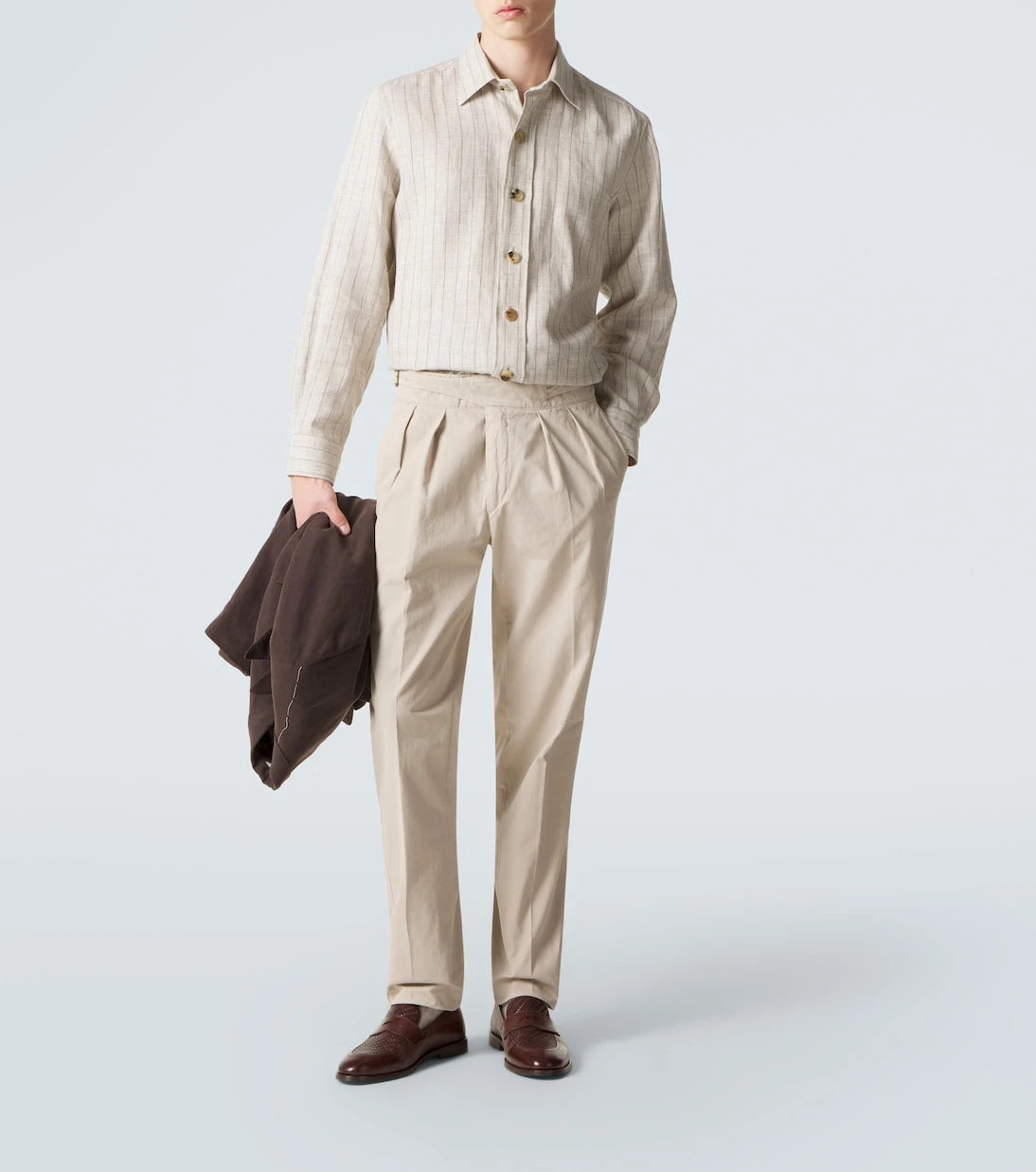 Rubinacci - Manny cotton twill tapered pants