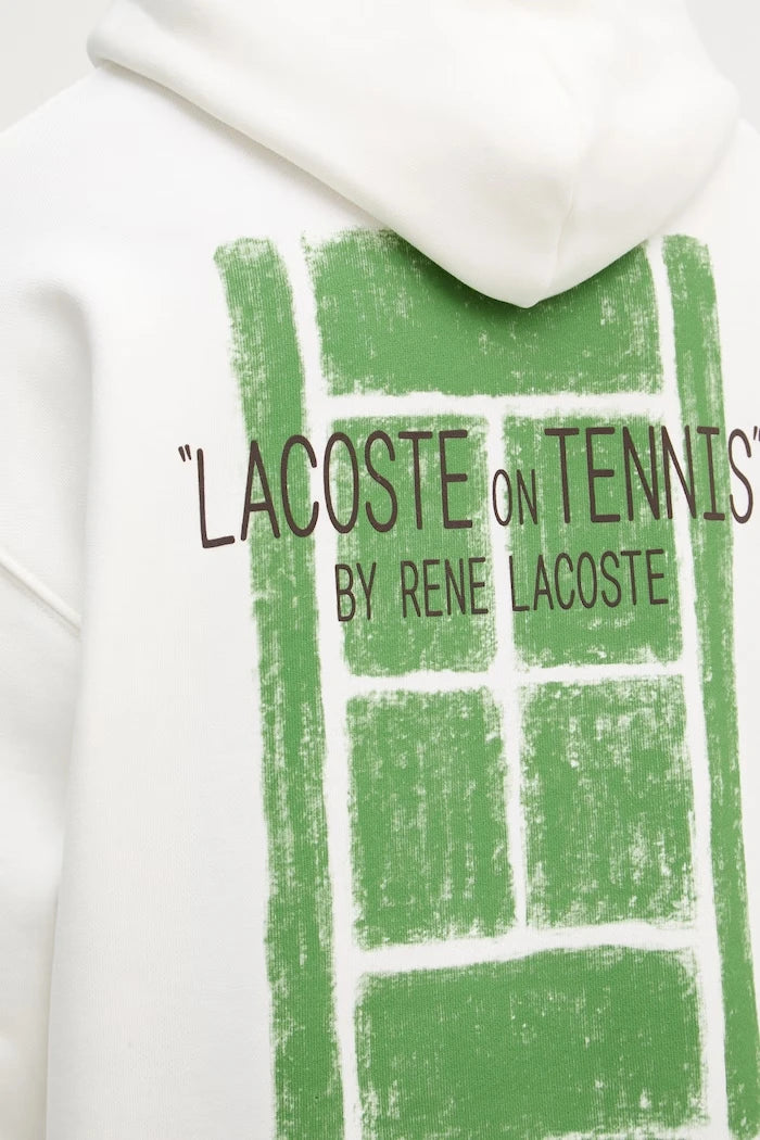 Lacoste суичър с качулка мъжки от памук