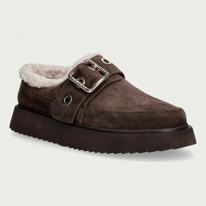 Inuikii Kadın Süet Terlik Micro Buckle