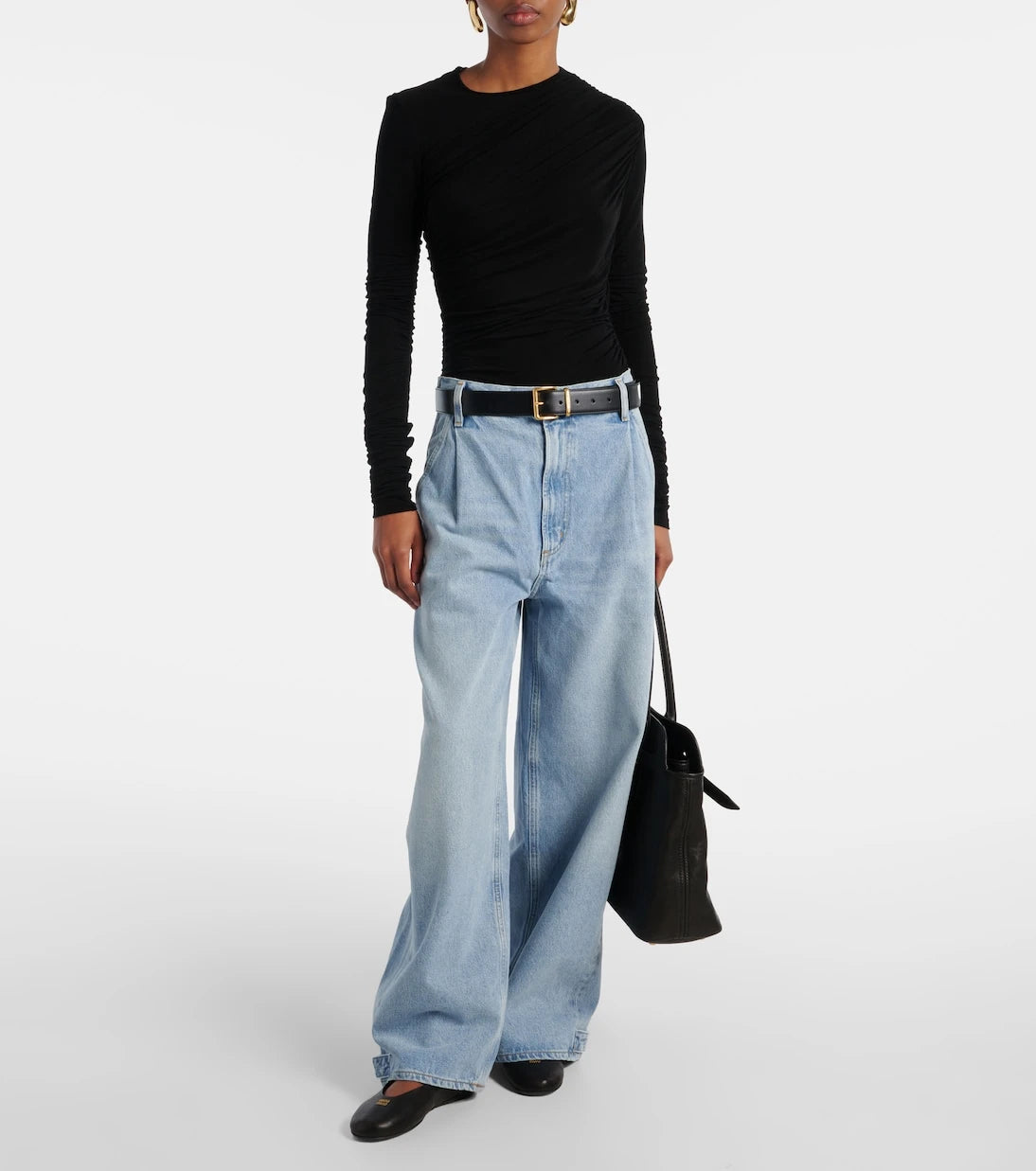 Agolde - Tania ruched jersey top