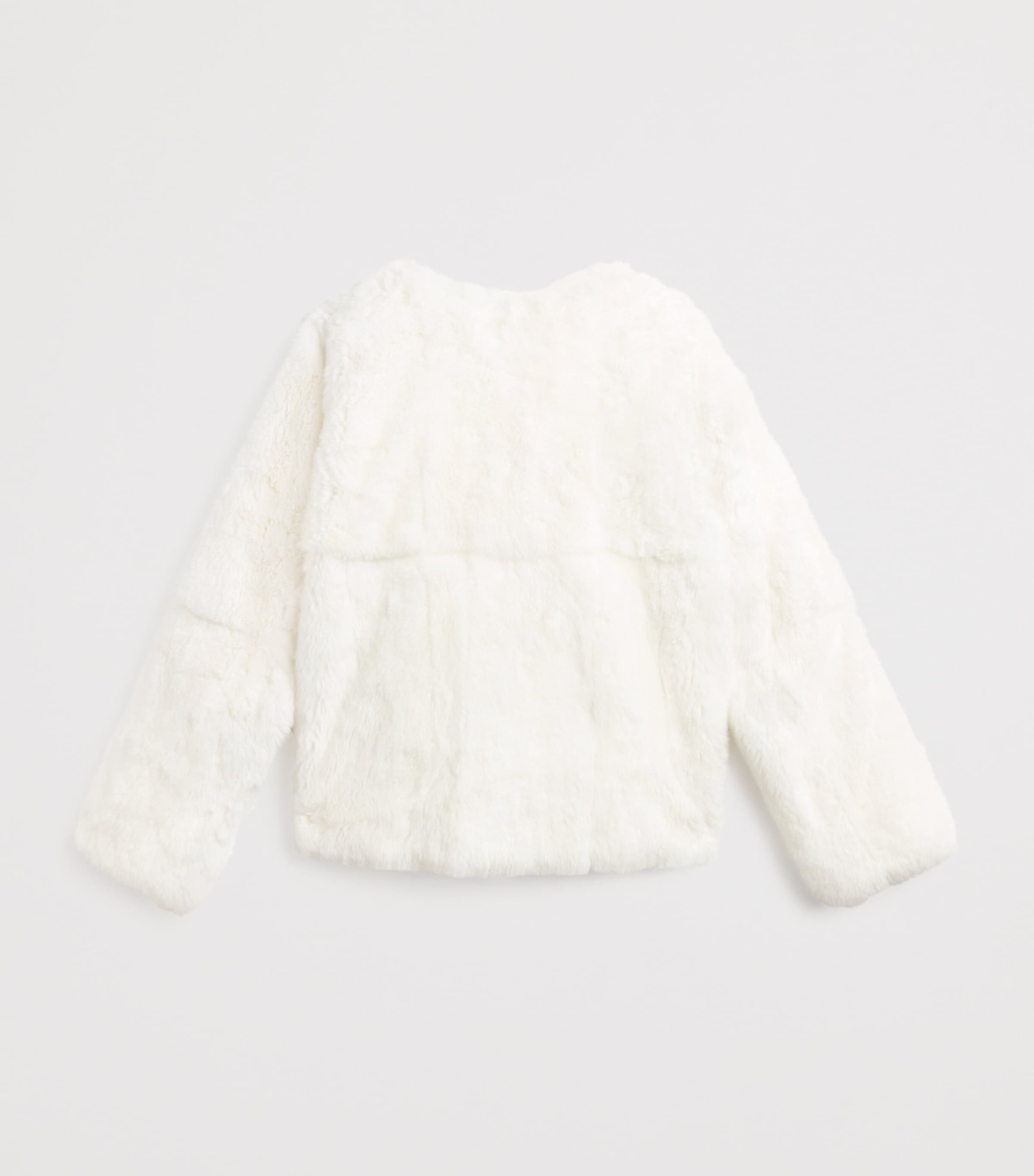 Yves Salomon Enfant Rabbit Fur Coat (4-14 Years)