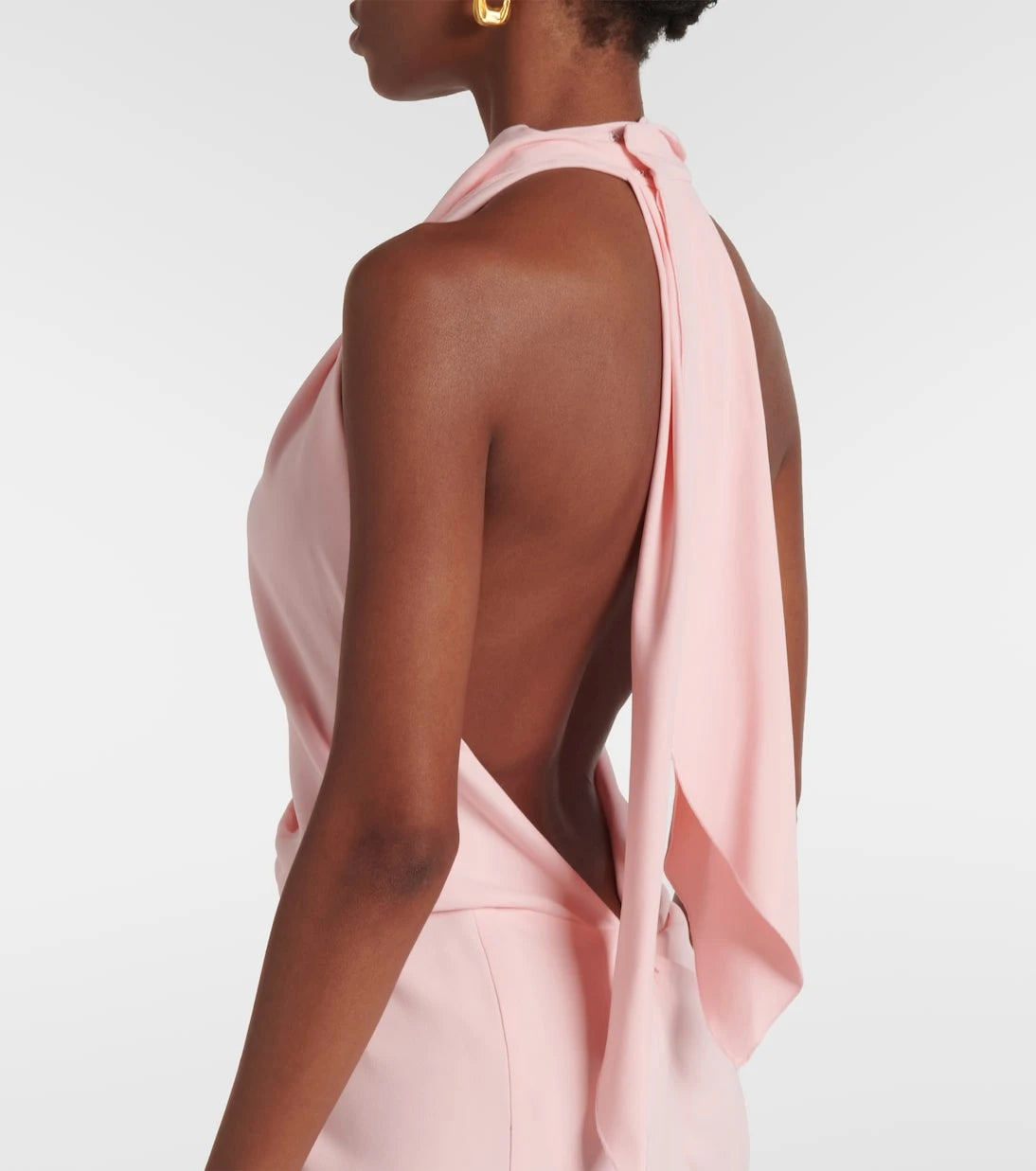 Victoria Beckham - Draped crêpe midi dress