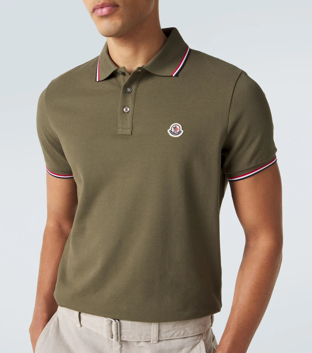 Moncler - Logo cotton piqué polo shirt