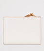 LOEWE White Leather Puzzle Compact Wallet