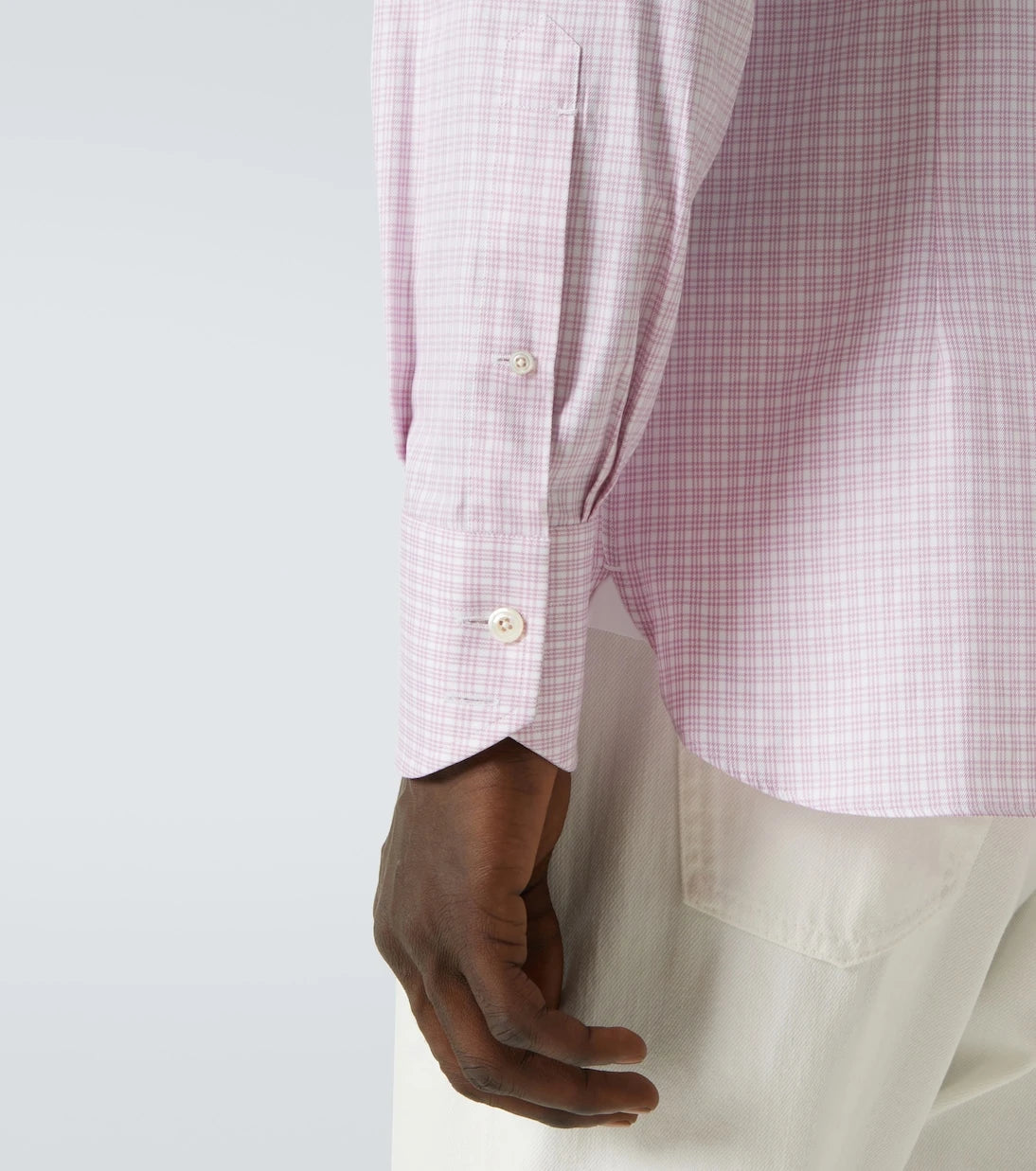 Tom Ford - Checked cotton poplin shirt