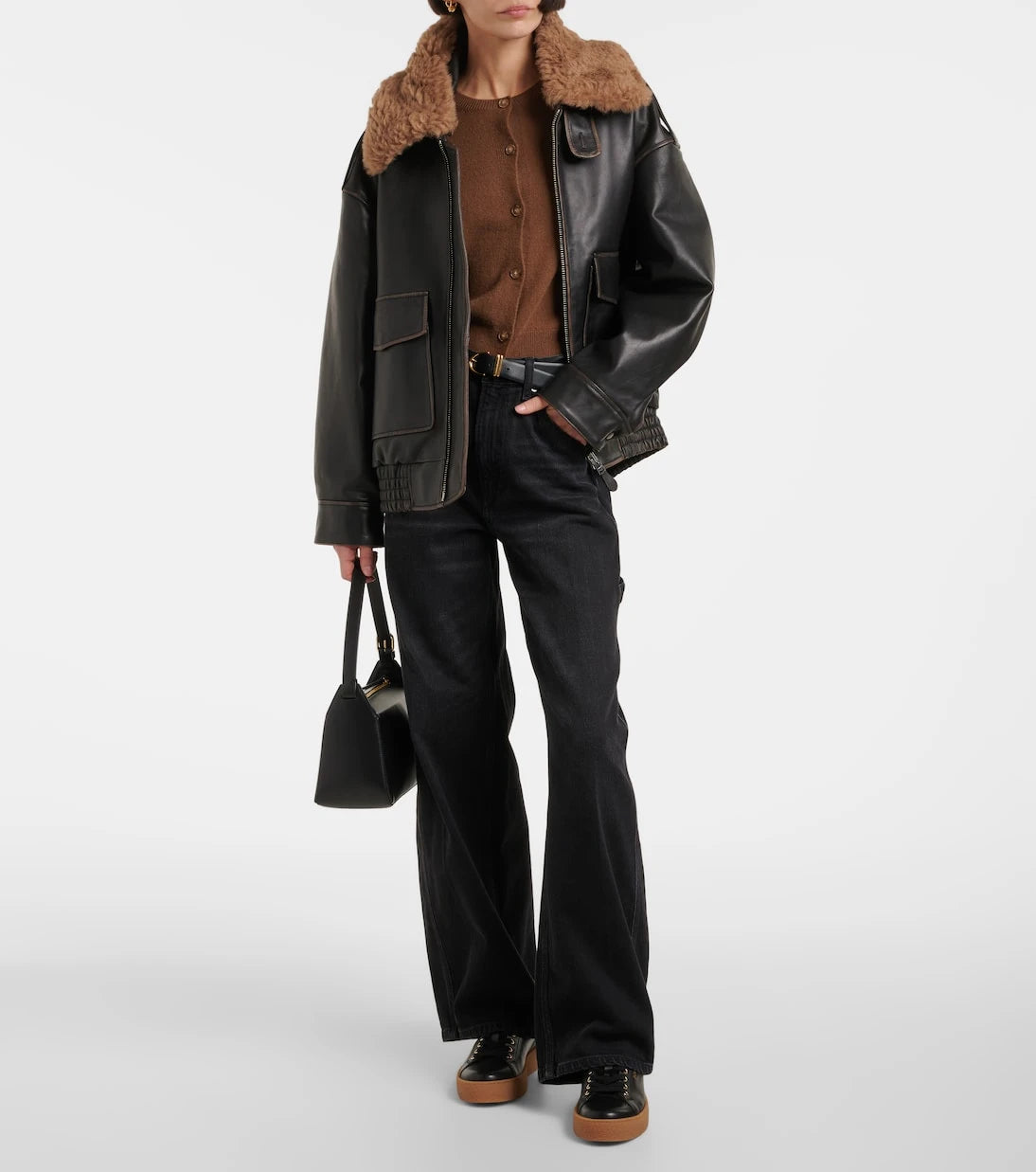 Bogner - Lucerne shearling-lined leather sneakers