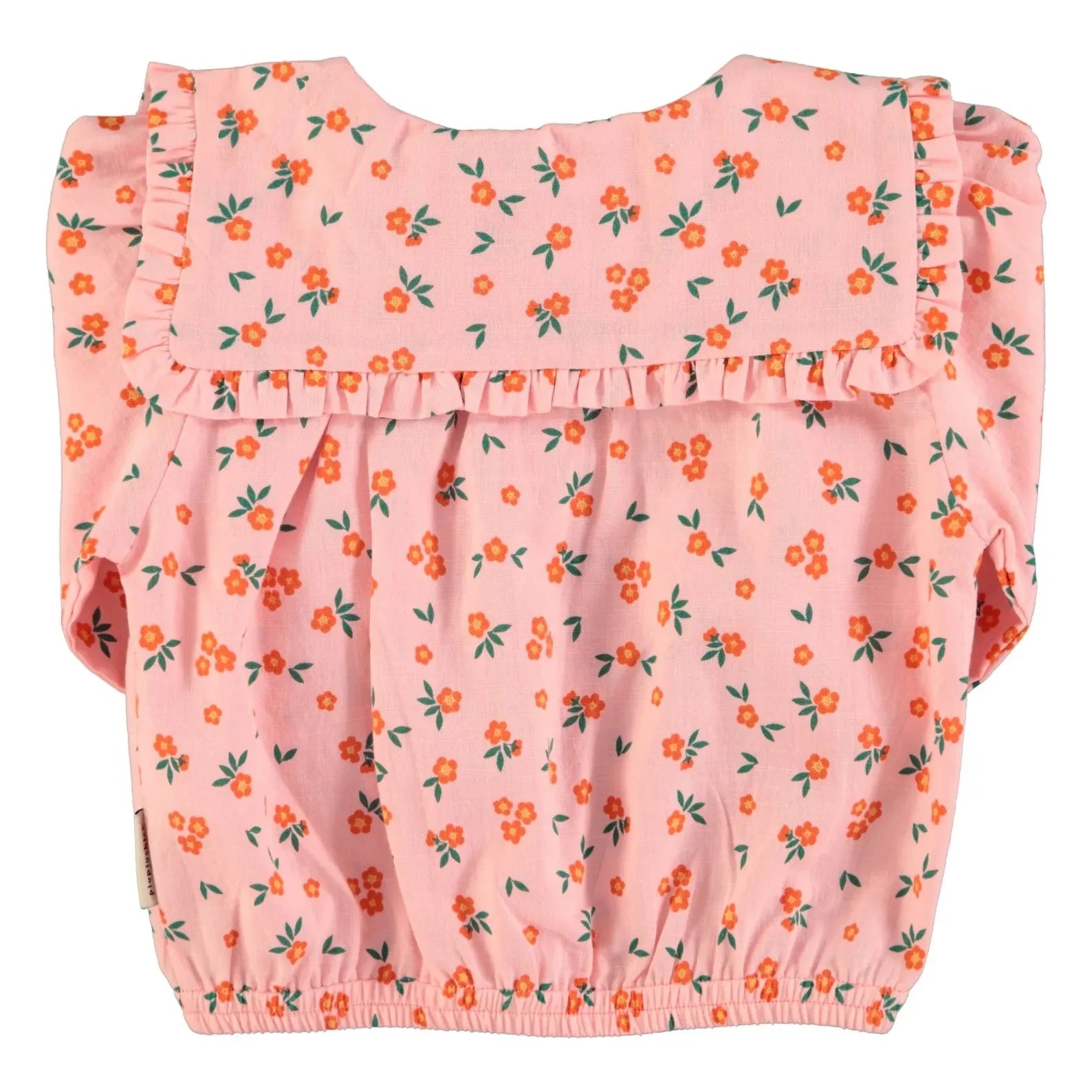 Piupiuchick - Blouse Fleuri Organic Cotton | Peach
