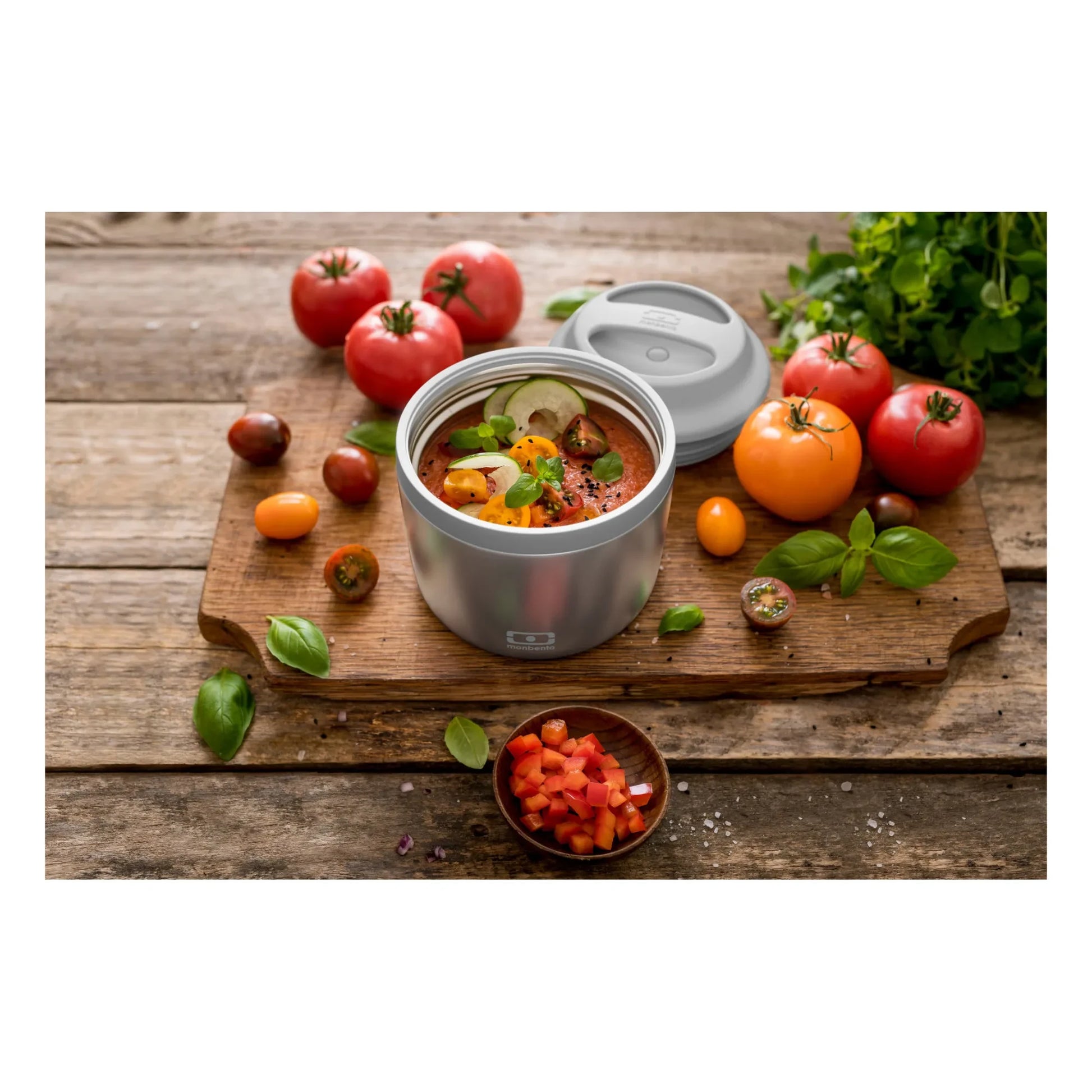 Monbento - MB Element Thermal Bento | Silver grey