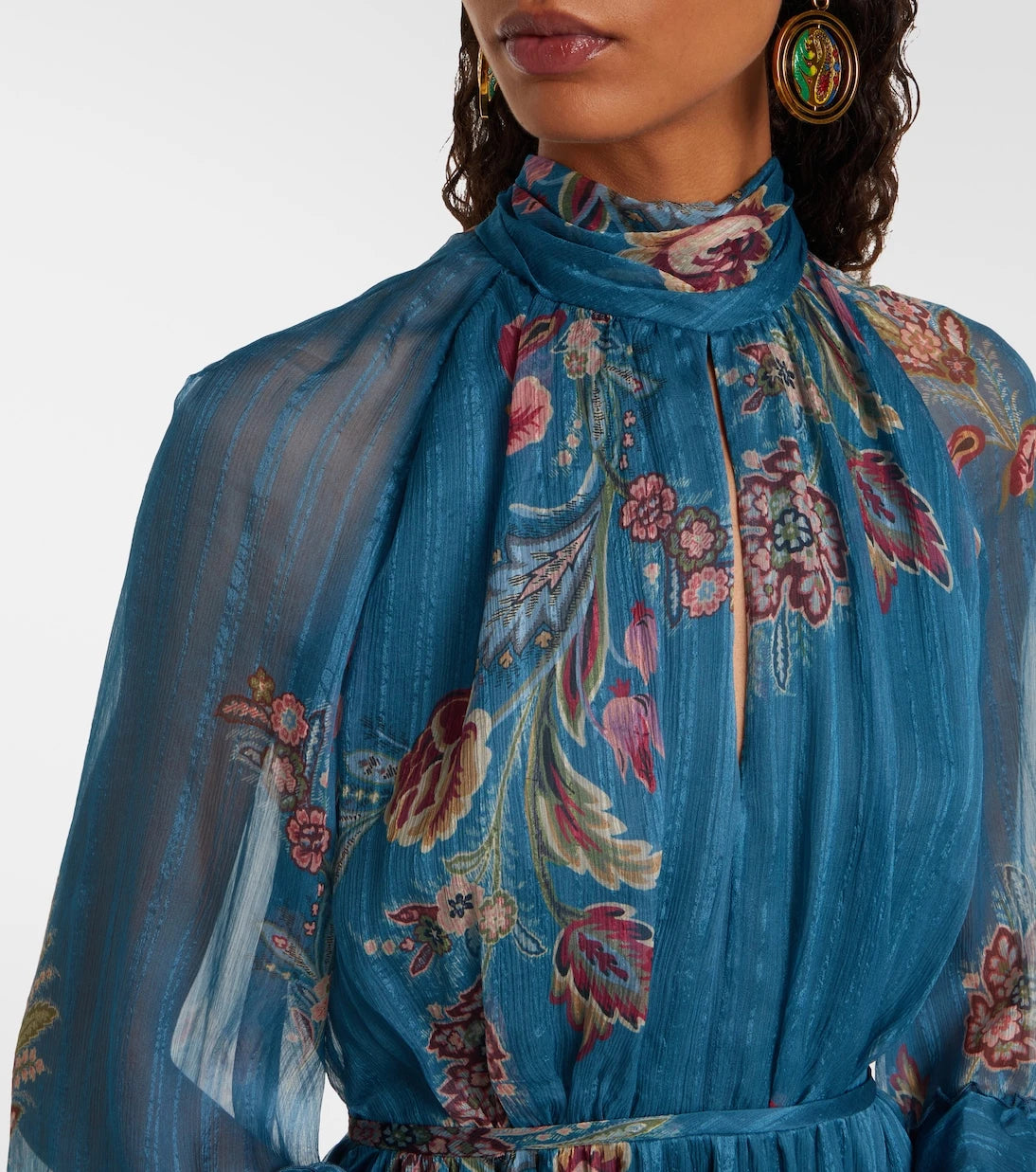 Etro - Paisley silk chiffon gown