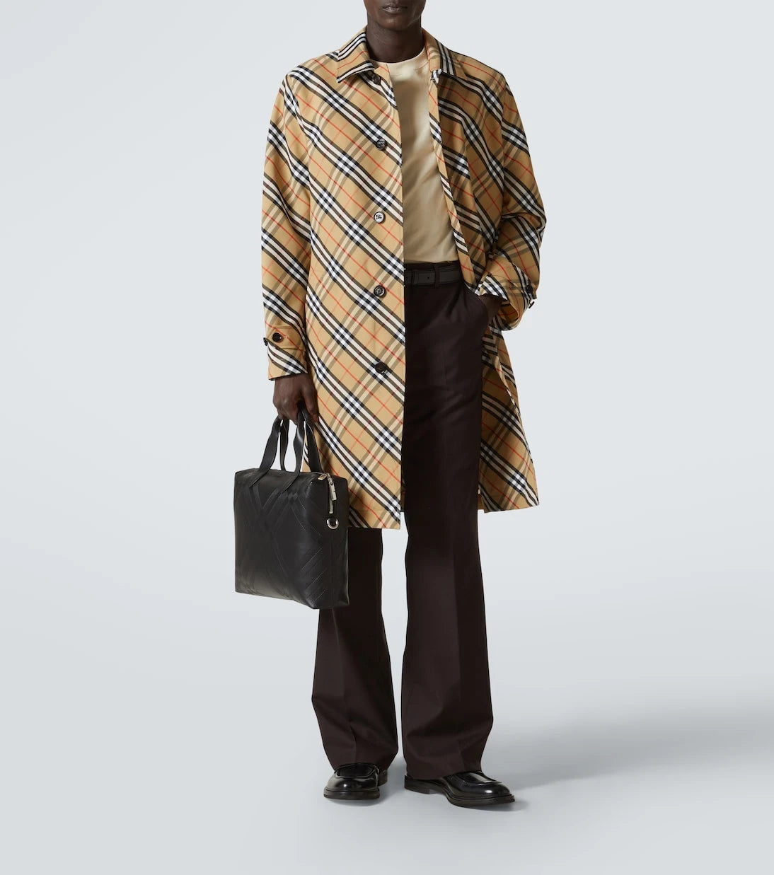 Burberry - معطف كاروهات من بربري