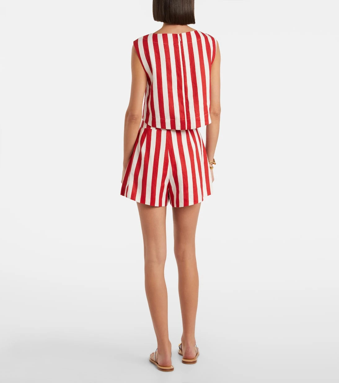 Posse - Perri striped linen shorts