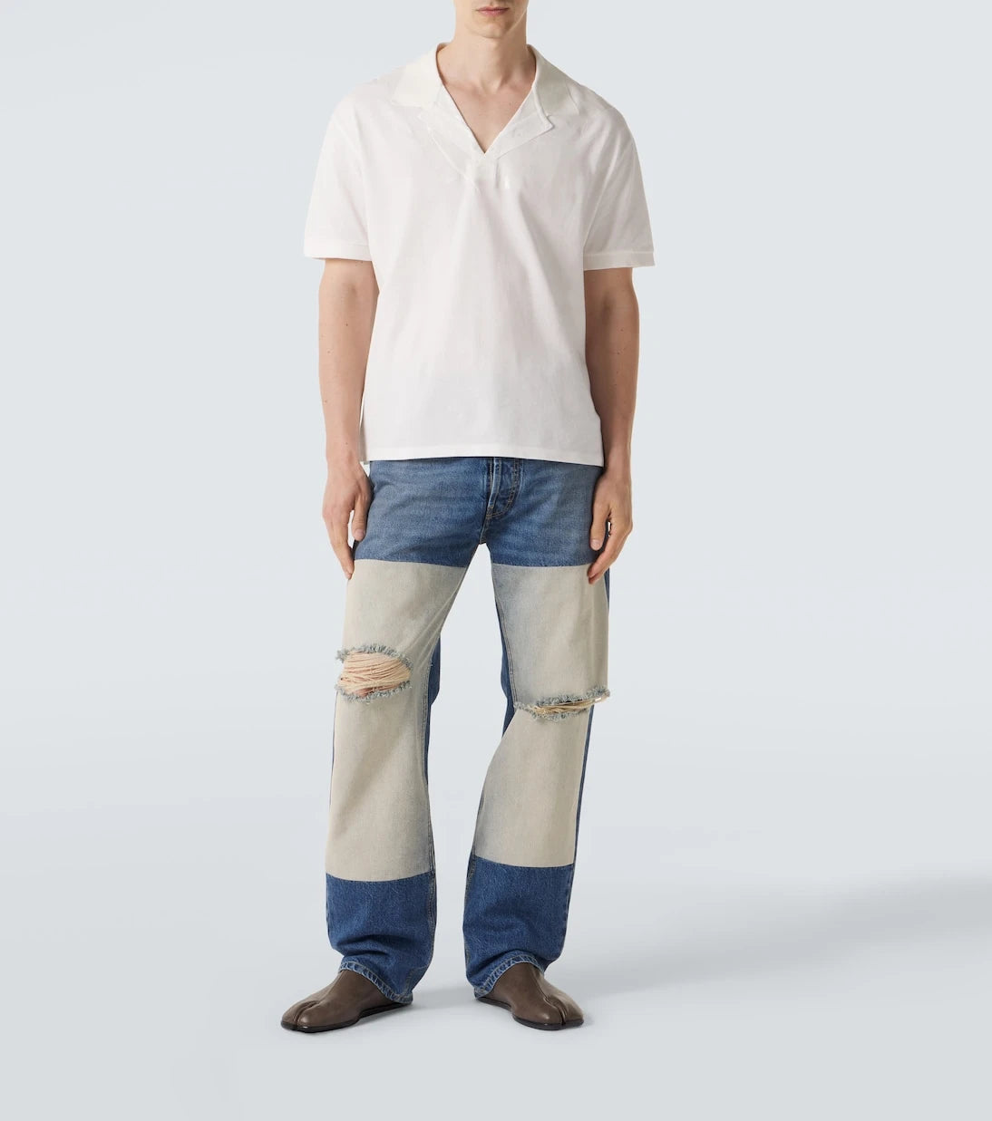 Maison Margiela - Cotton piqué polo shirt