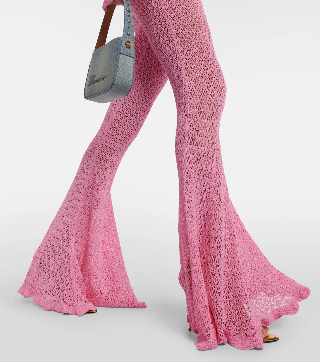 Blumarine - Crochet flared pants