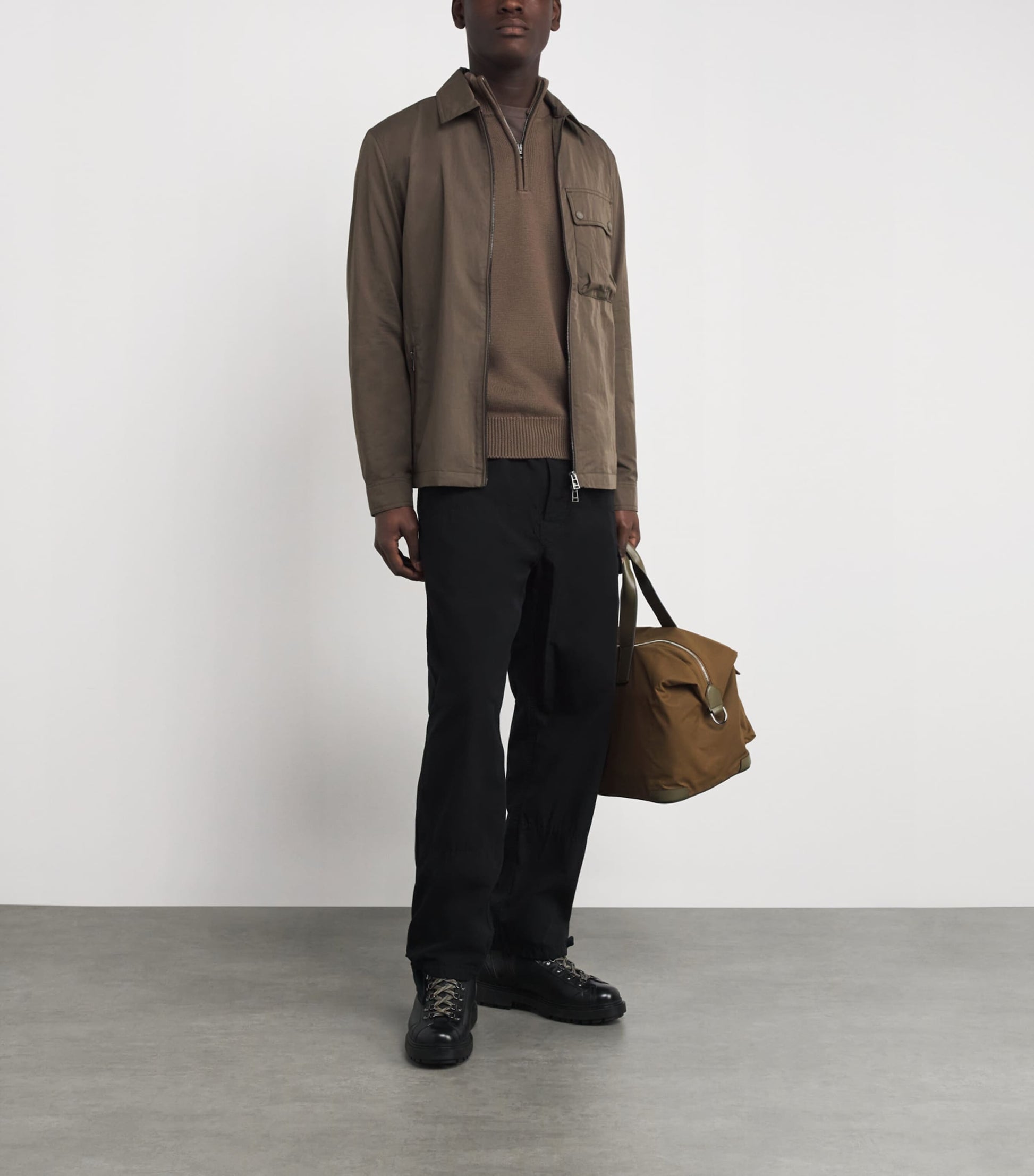 Belstaff Brown Merino Wool Aspect Sweater