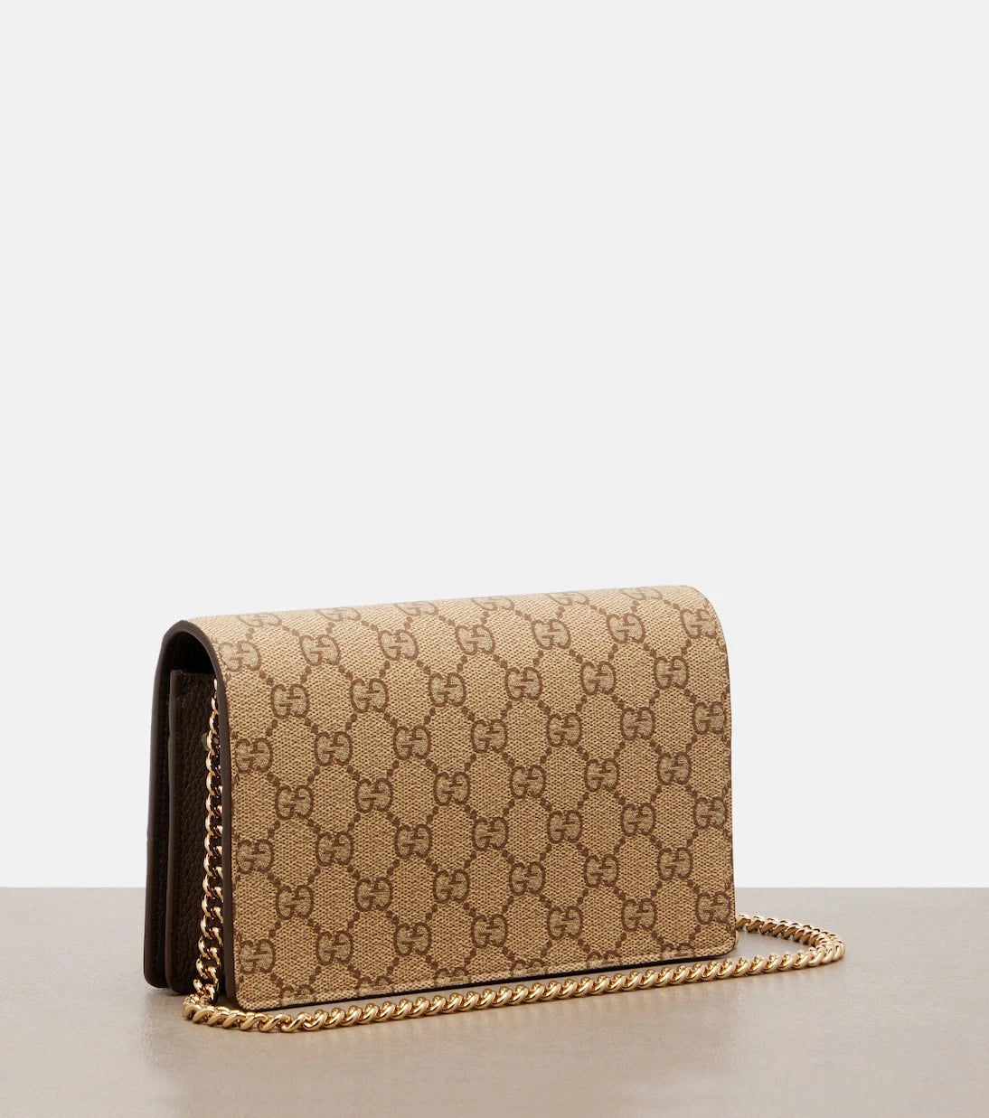 Gucci - GG Marmont canvas wallet on chain