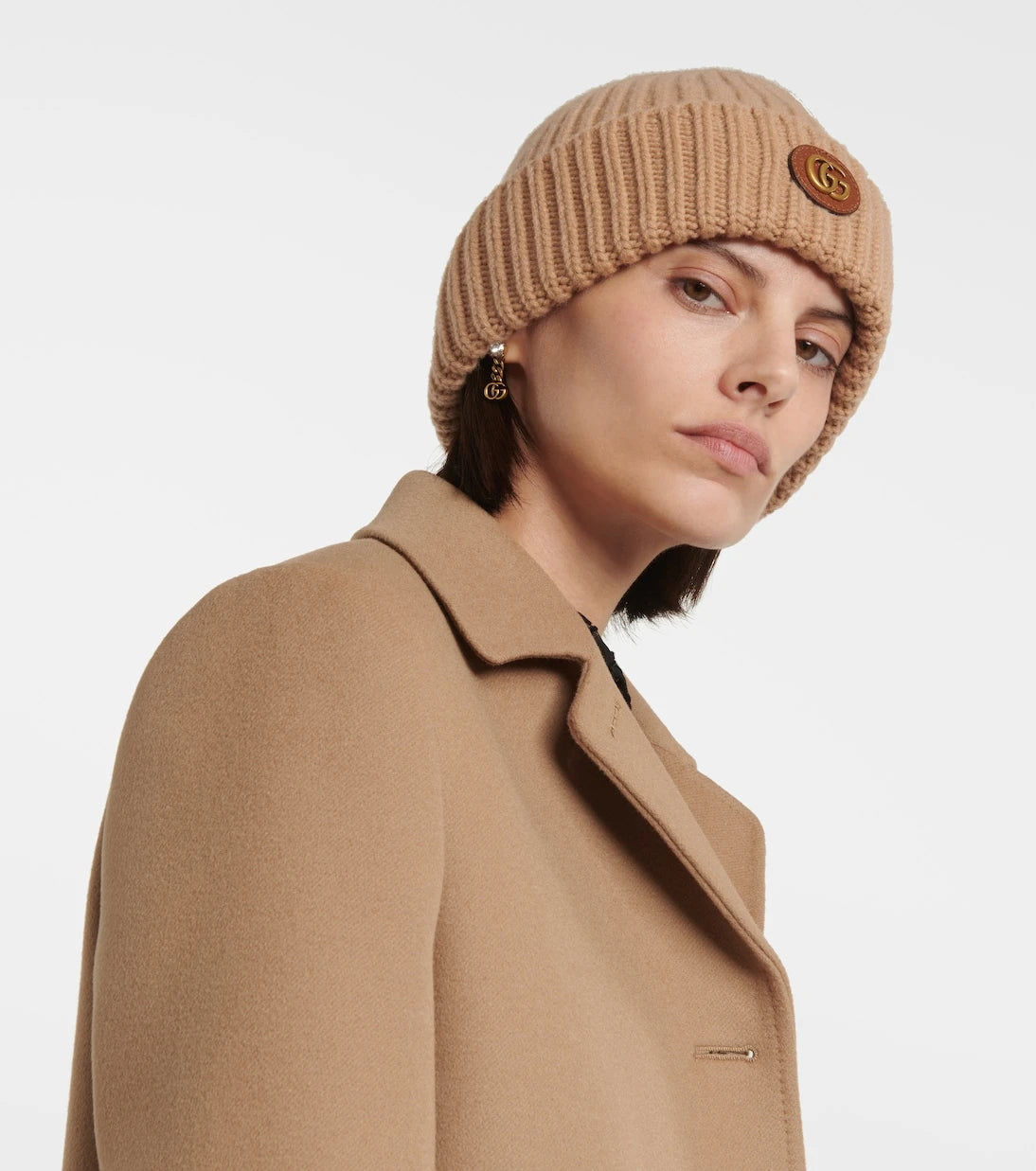 Gucci - Double G wool and cashmere beanie