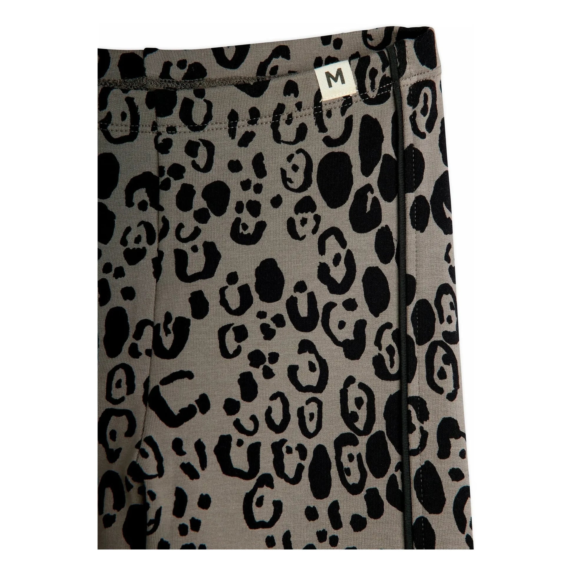 Mini Rodini - Organic Cotton Leopard Legging | Grey