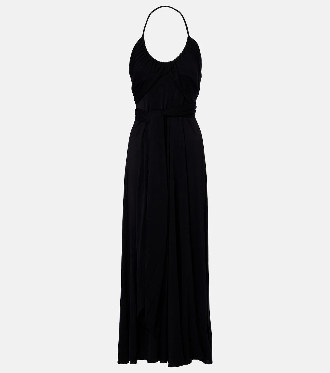 Alaïa - Draped jersey maxi dress