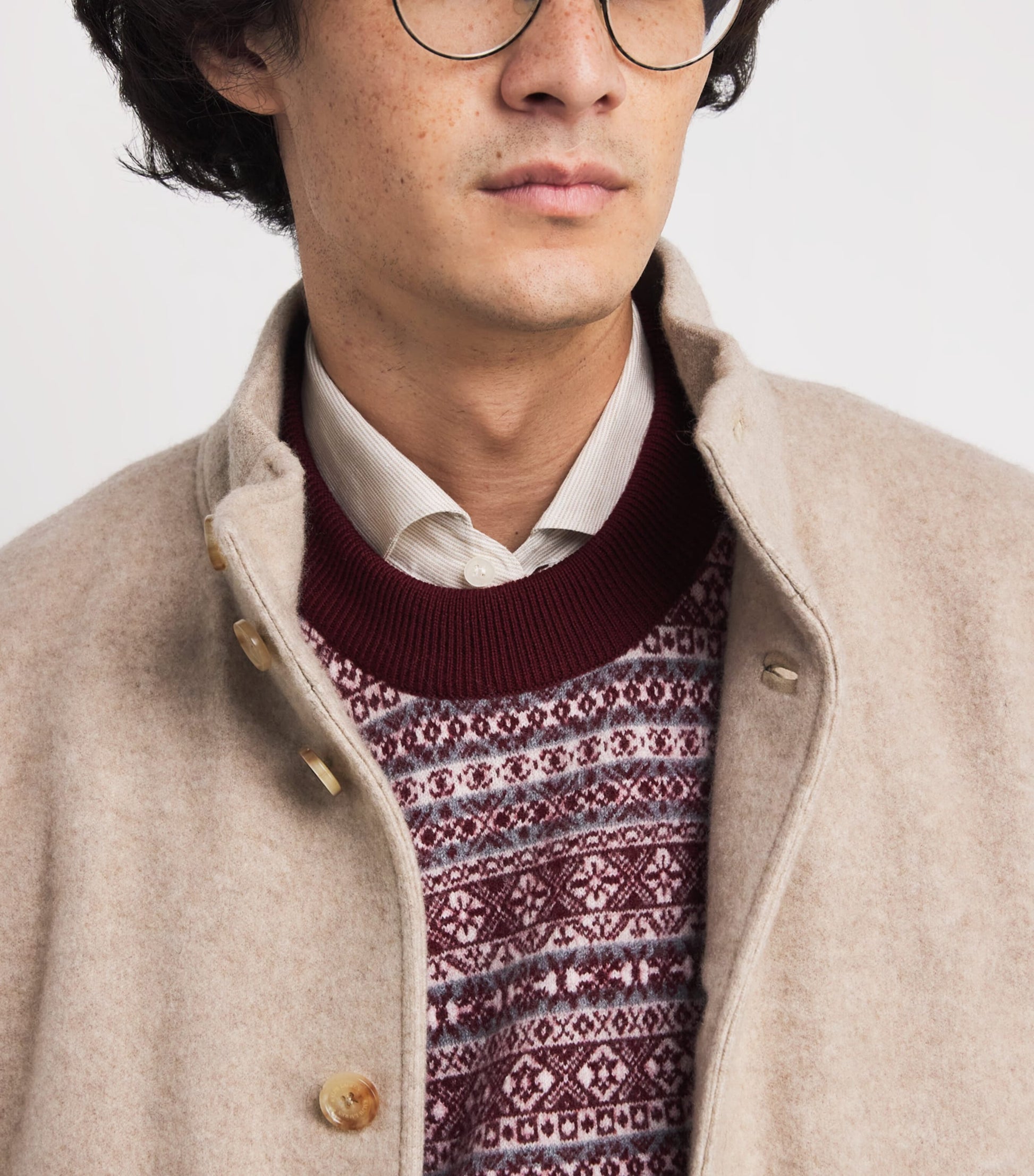 Eleventy Multi Wool Fair Isle Sweater