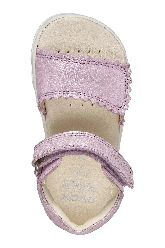 Детски сандали от кожа Geox SANDAL STEPPIEUP