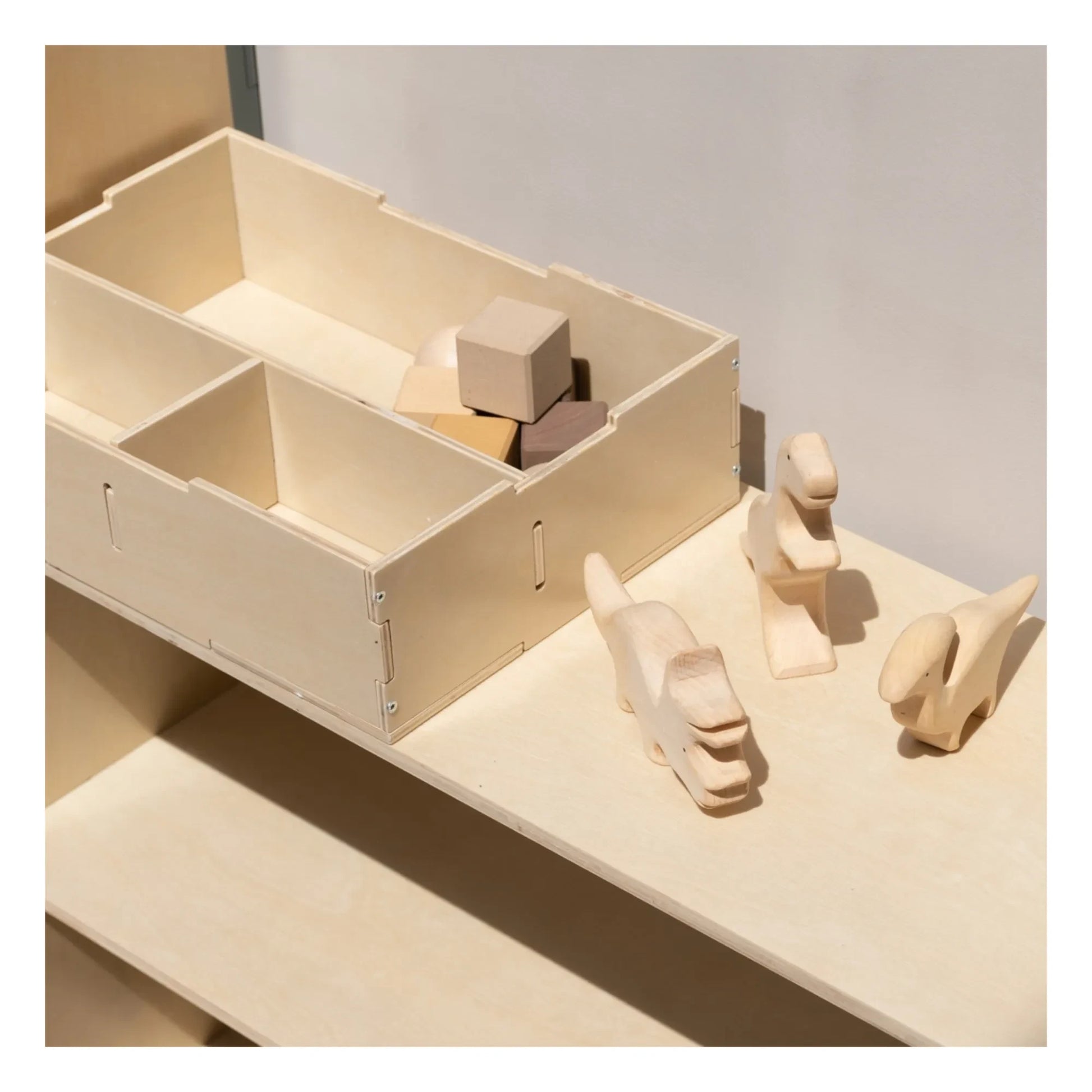 Nofred - Storage box with wooden lid | Bois clair