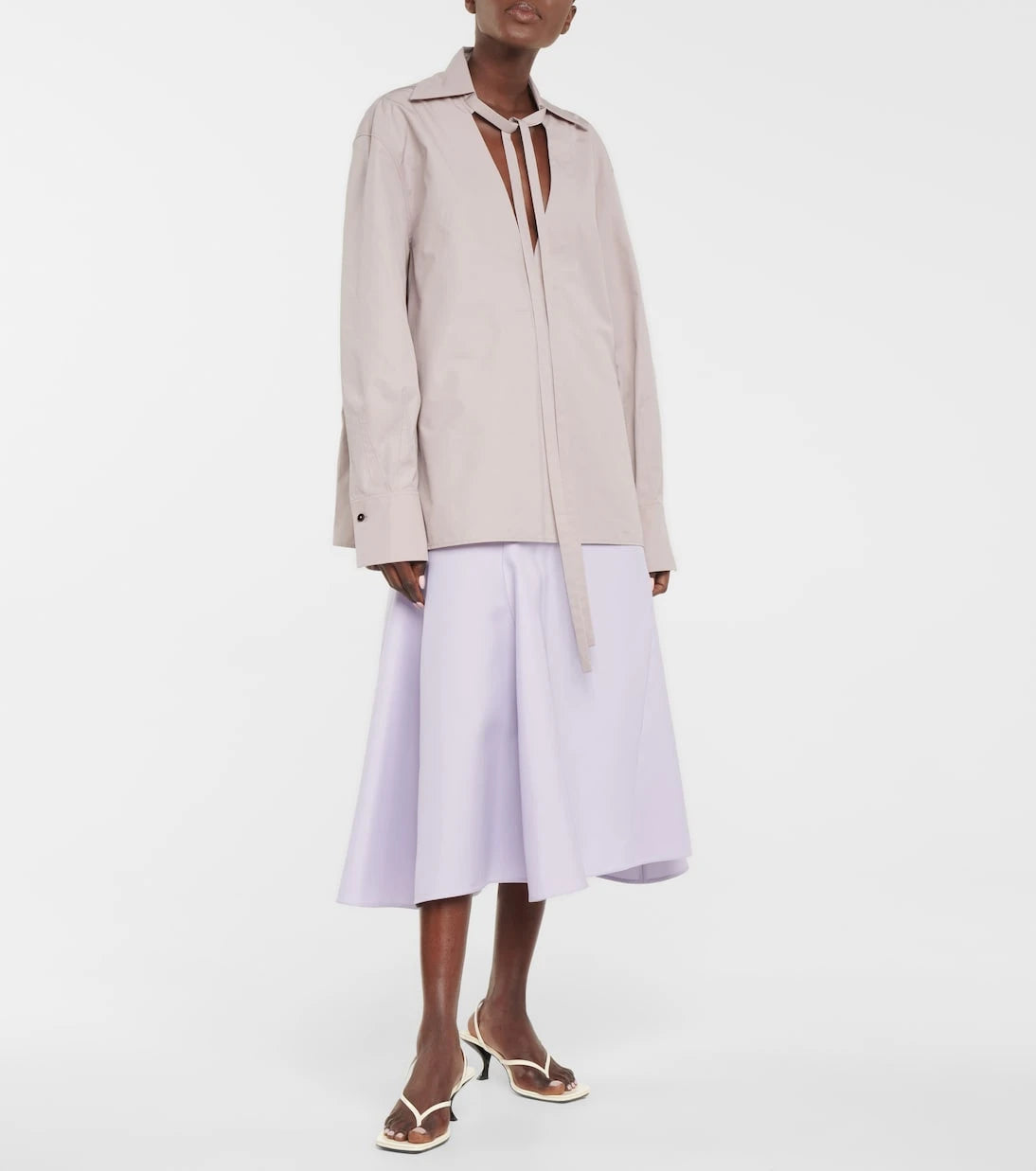 Jil Sander - Cotton poplin blouse