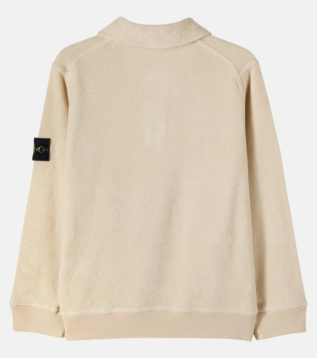 Stone Island Junior - Compass cotton terry polo sweater