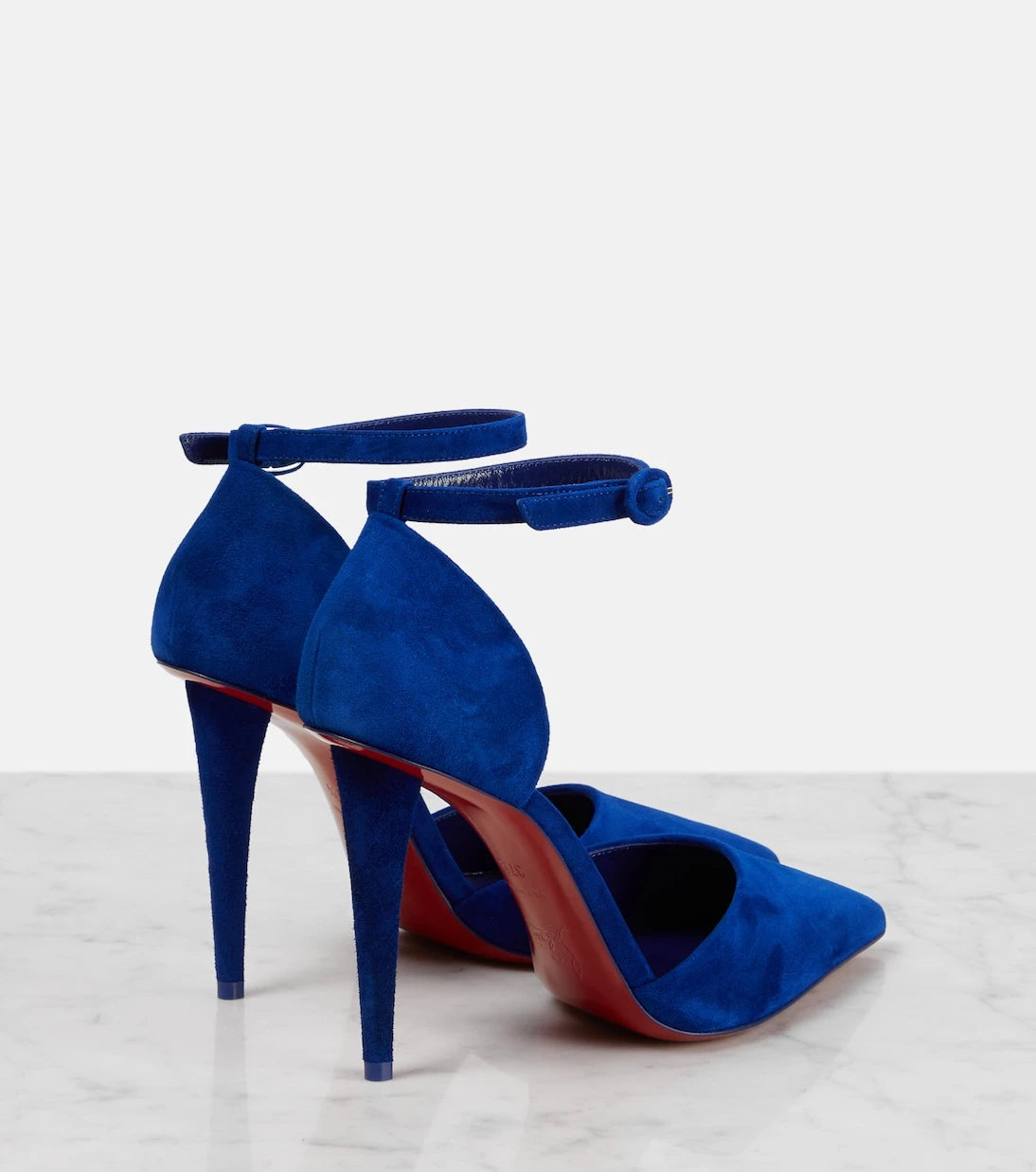 Christian Louboutin - Astrida Bride 100 suede pumps