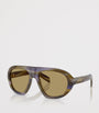 Brown Acetate Oversized Sunglasses