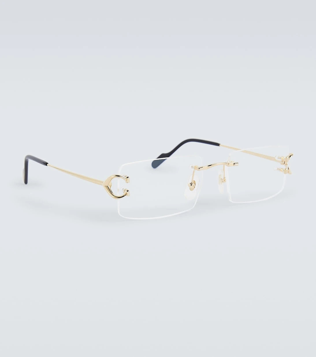 مجموعة نظارات كارتييه - نظارة مستطيلة بإطار Signature C De Cartier