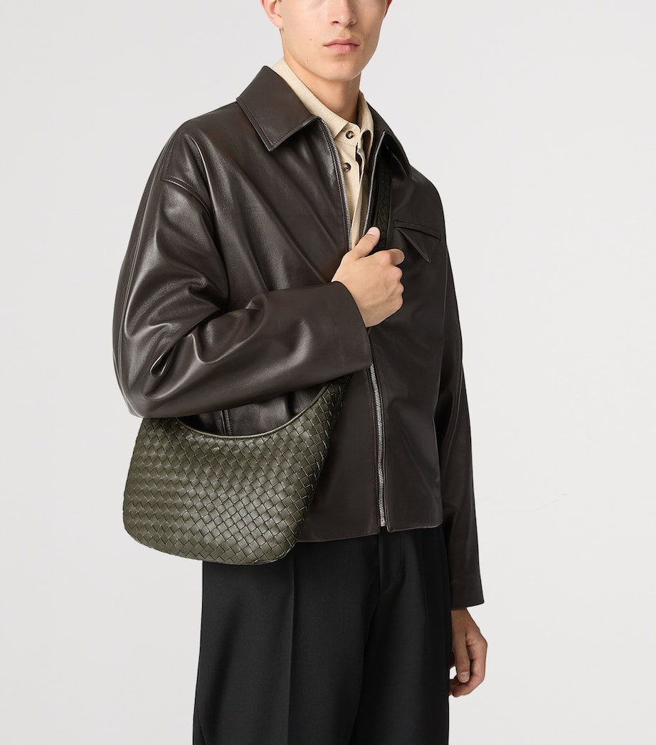 Bottega Veneta Small Leather Intrecciato Veneto Cross-Body Bag