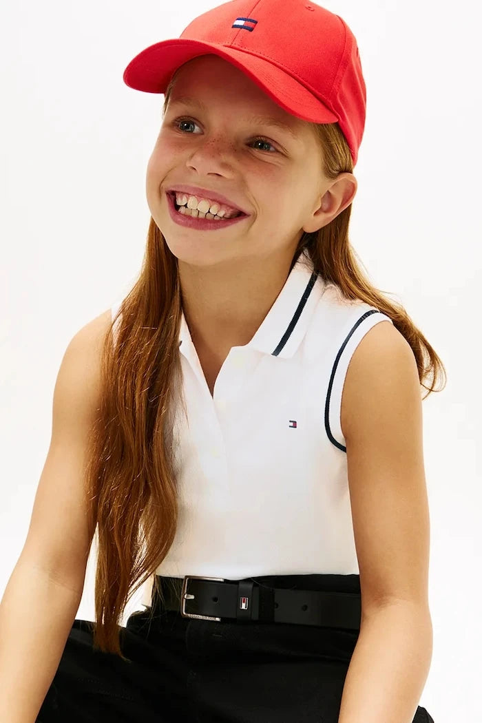 Tommy Hilfiger тениска с яка детска памучна