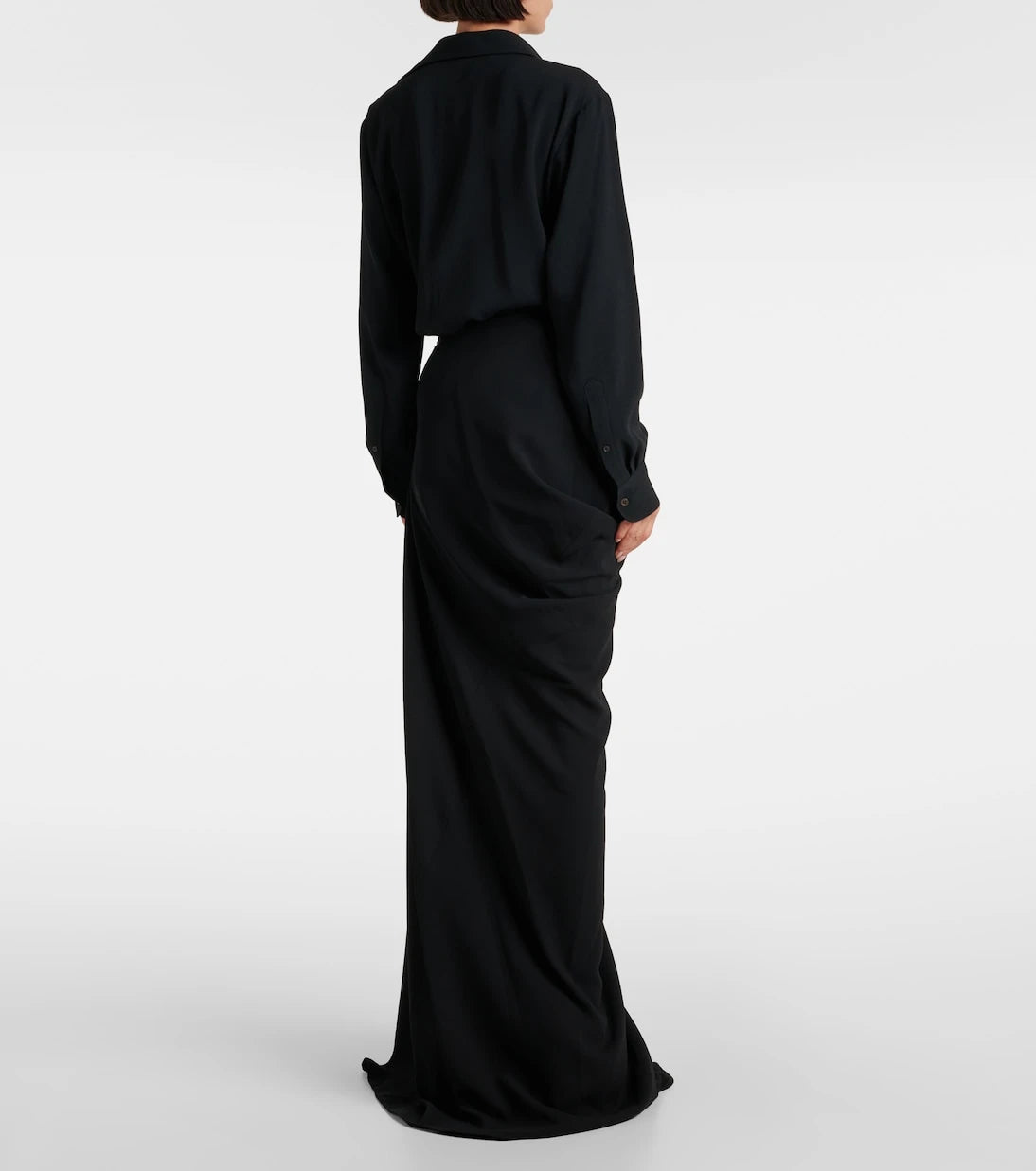 Dries Van Noten - Draped maxi skirt